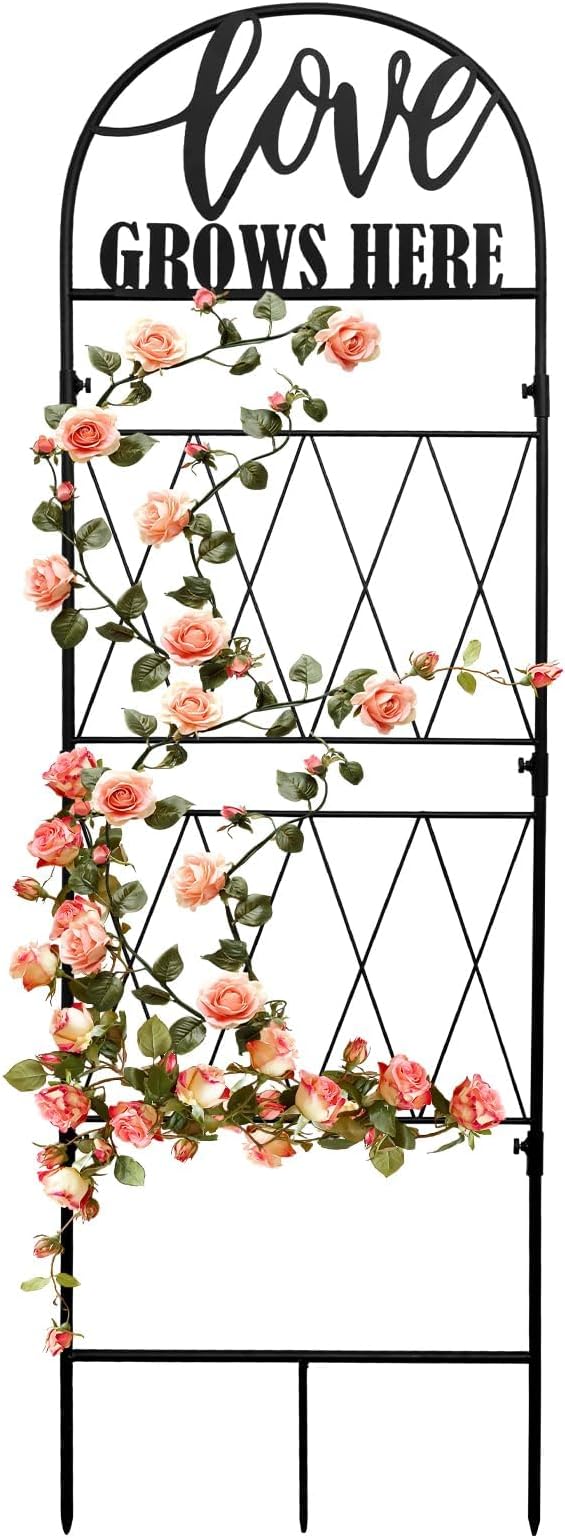 hogardeck 45 * 14 inch Metal Garden Trellis by HOGARDECK