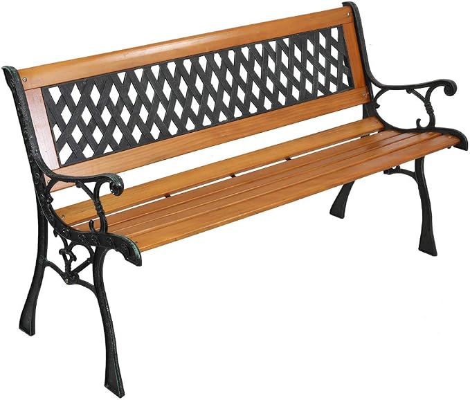 Patio Bench, Outdoor Garden Bench Park Bench, Patio Bench Chair by Volowoo