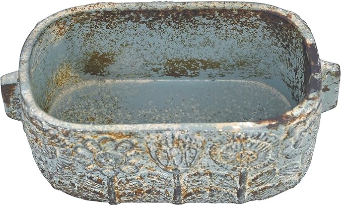 8 inch Blue Pots Planters Indoor Plants Succulent Pots Rectangle Window Box - Image 6