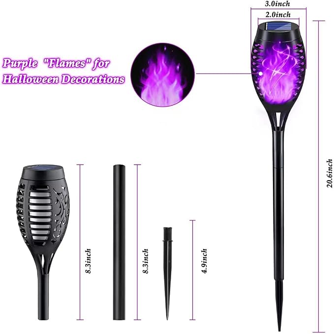 KYEKIO Halloween Decorations Outdoor, Solar Torch Lights - Image 5