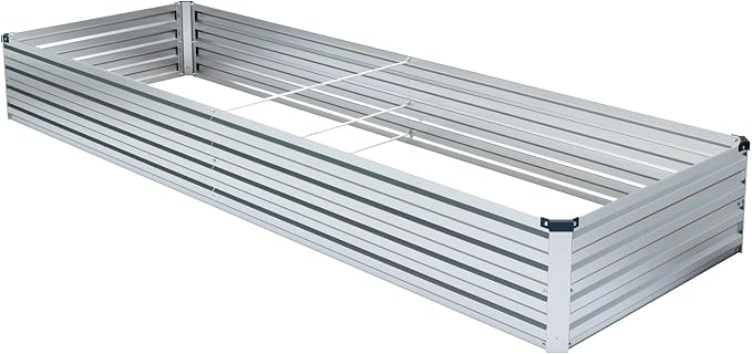 3 Pack 6x3x1FT Galvanized Raised Garden Bed Kit, Outdoor Metal Planter Box - Image 5