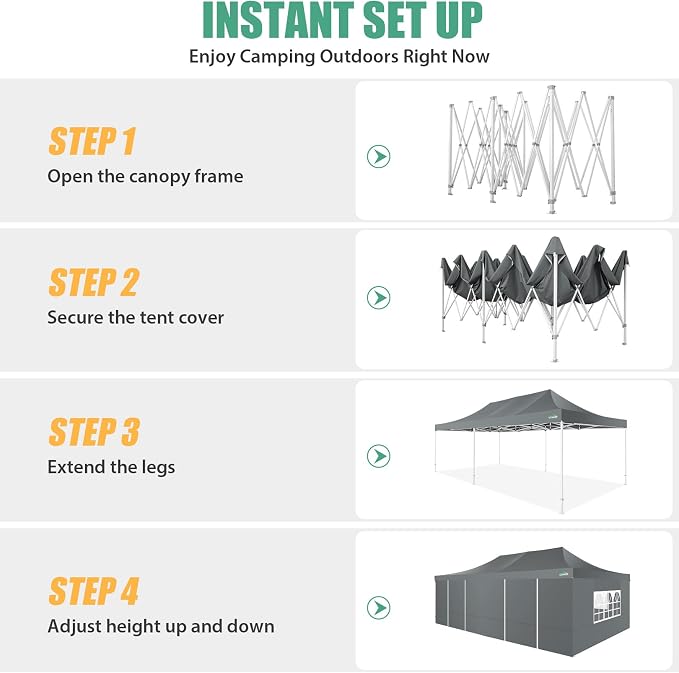 COBIZI 13x26 Heavy Duty Pop Up Canopy - Image 9