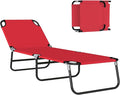 Outsunny Folding Chaise Lounge Pool Chairs, Outdoor Sun Tanning Chairs by Outsunny