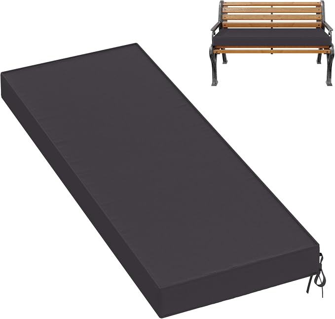 Premium Outdoor Bench Cushions for Patio Furniture 3.5inches Memory Foam Bench by Pakunoda