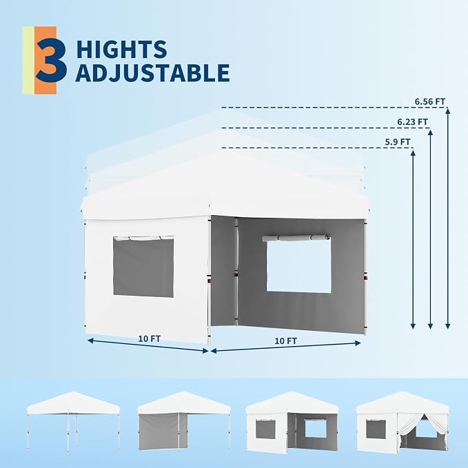 GarveeLife 10x10 Pop Up Canopy - Image 4