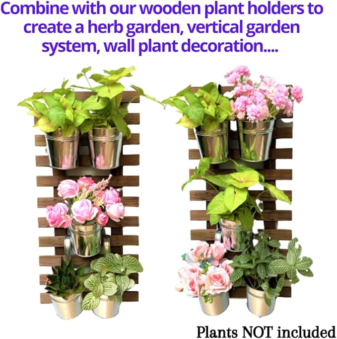 LaLaGreen Fence Planters for Outdoor Plants Balcony Planter Railing Hanging - Image 6
