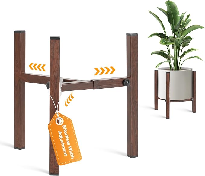 Plant Stand Indoor Adjustable, Metal Modern Indoor Plant Stand, Heavy Duty by SculptingLightGarden