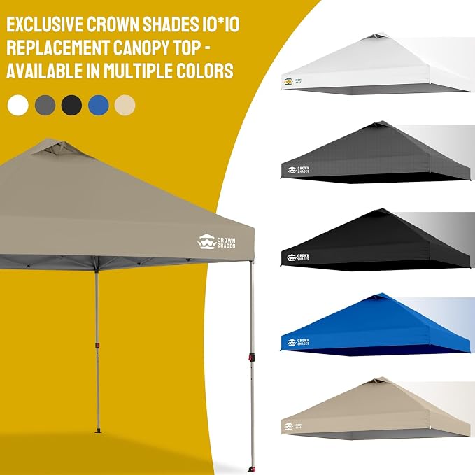 CROWN SHADES 10x10 Canopy Replacement Top - Image 7