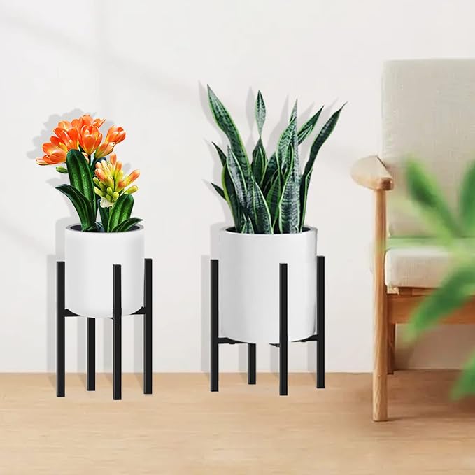 Heavy Plant Stand for 10"-16" Plant Pot Indoor Outdoor Corner, Adjustable Metal - Image 5