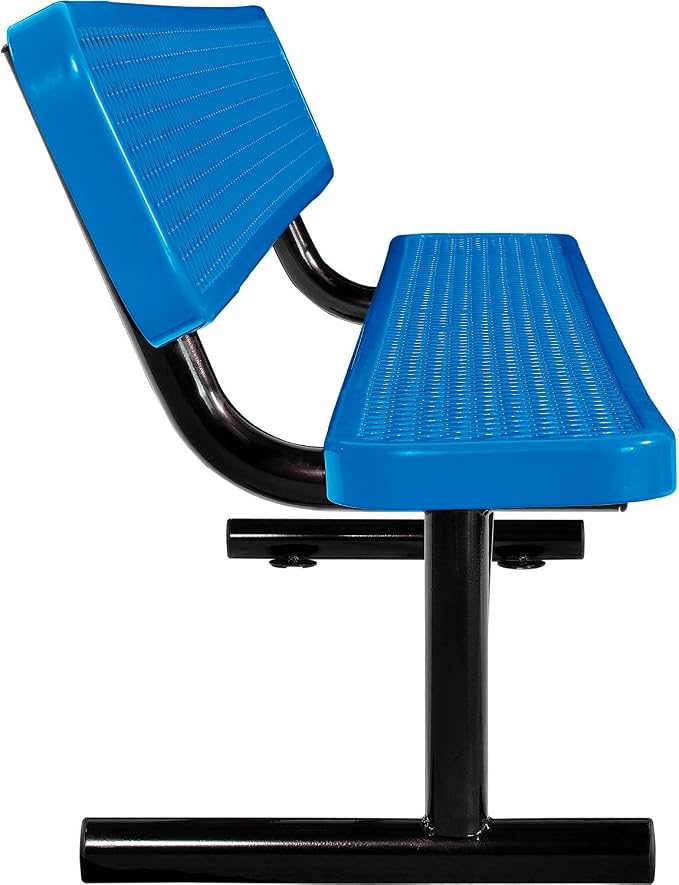 Global Industrial 8'L Heavy Duty Expanded Metal Mesh Bench - Image 3