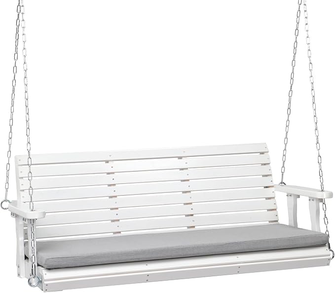 VINGLI Heavy Duty 880 LBS Patio Wooden Porch Swing Outdoor by VINGLI
