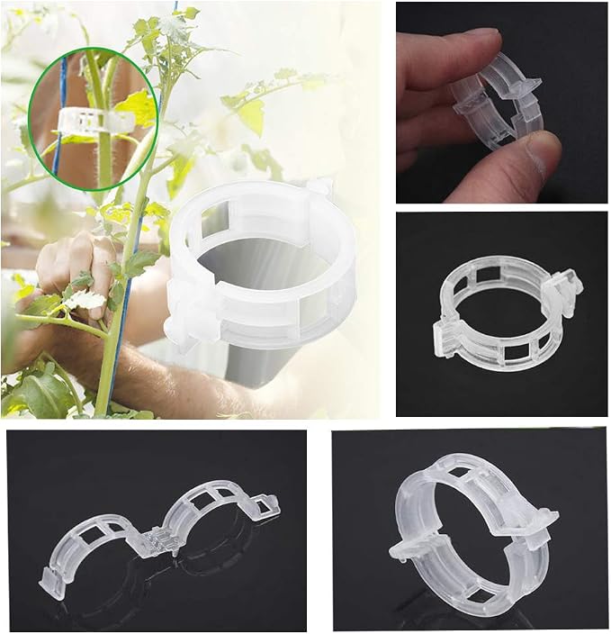 OJYUDD 300 PCS Plant Support Garden Clips, Tomato Vine Clips, Durable Crop - Image 3