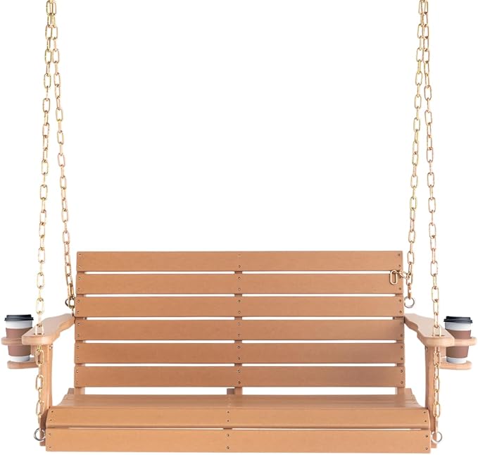 VINGLI Heavy Duty 1600 LBS HDPE Porch Swing Outdoor by VINGLI