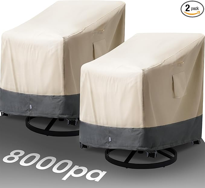 Extra Heavy Duty Patio Chair Covers Waterproof by Kikcoin