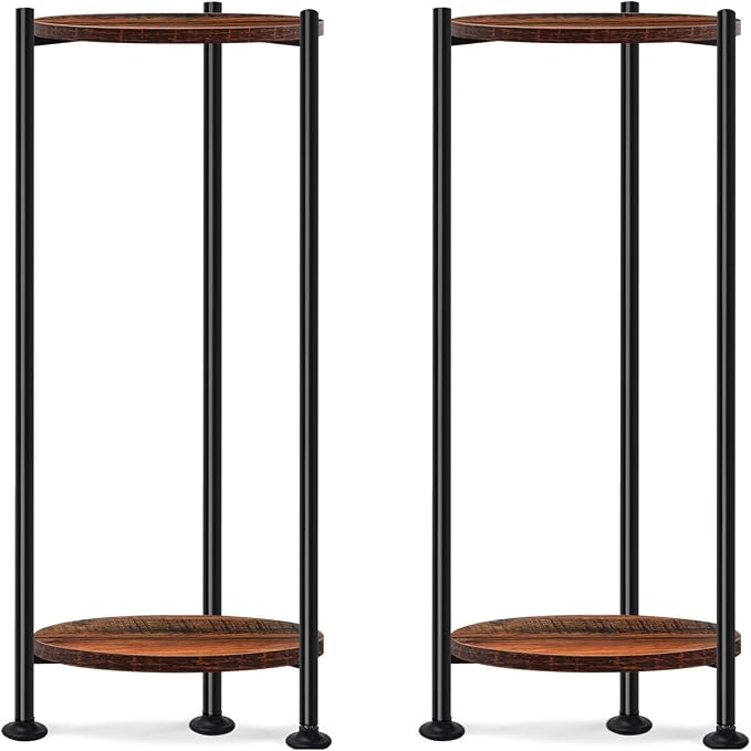 2-Pack Plant Stand Indoor Outdoor, Heavy Duty Indoor Plant Shelf, 2 Tier Flower by Lilybud--lily