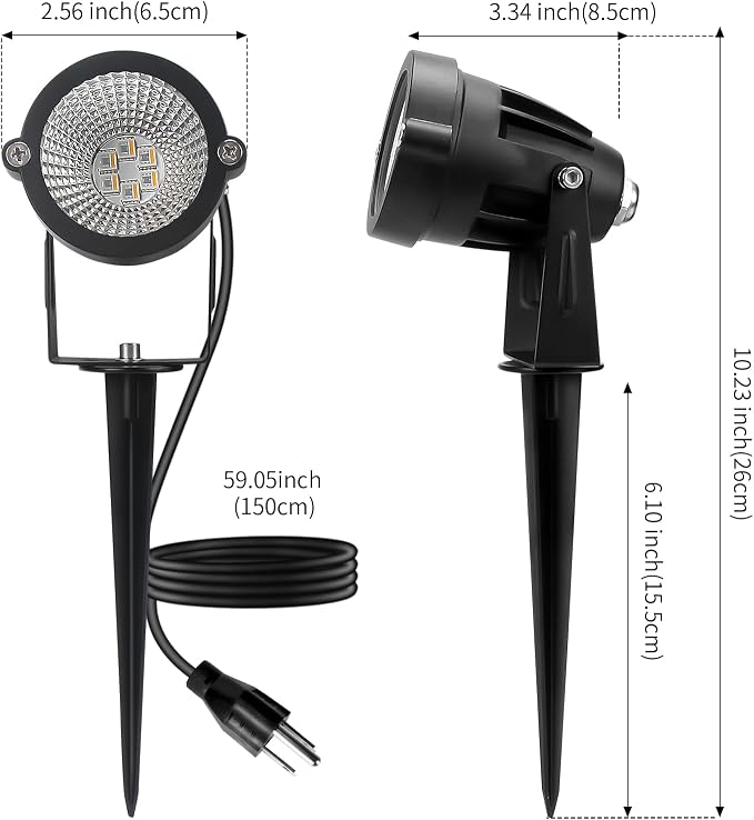 Halloween Christmas Spotlight Outdoor: 12W RGBW LED Spot Lights Outdoor - Image 8