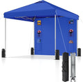 10x10 Pop Up Canopy with Sidewalls, Instant Heavy Duty Canopy Tent by SANWAY