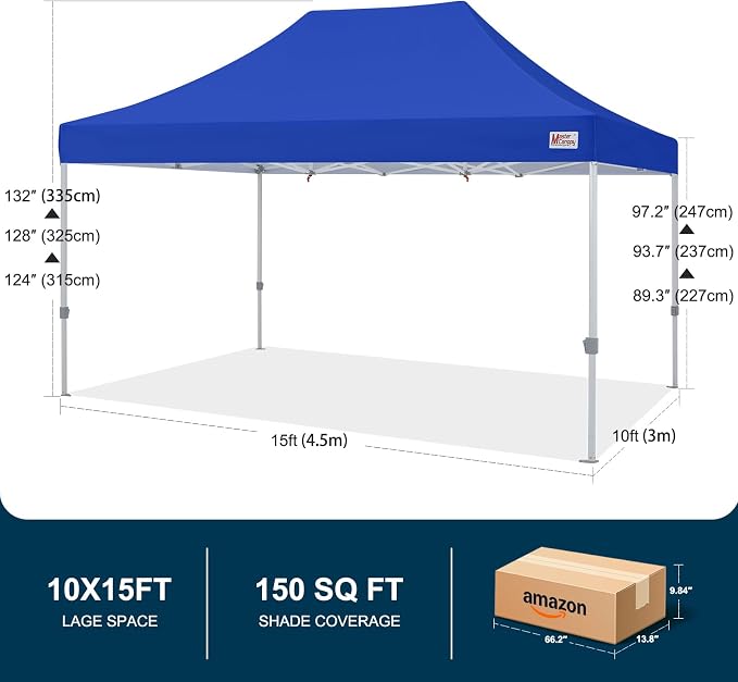 MASTERCANOPY Pop Up Canopy Tent Commercial Grade 10x15 Instant Shelter - Image 4