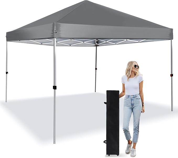 Pop Up Canopy 8X8 FT, Portable Sun Instant Shelter w/Backpack Bag, Waterproof by LANMOUNTAIN