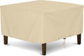 SunPatio Outdoor Ottoman Cover, Heavy Duty Waterproof Square Coffee Table Cover by SunPatio