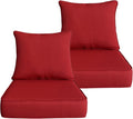 Goodgoods 22x24 inch Outdoor/Indoor Deep Seat Patio Cushions Set of 2 Resilient by Goodgoods