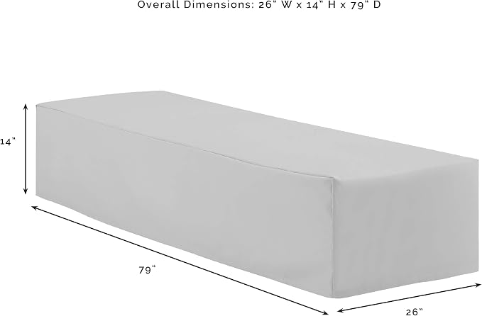 Crosley Furniture Patio Furniture Covers, Waterproof Outdoor Chaise Lounge Cover - Image 5