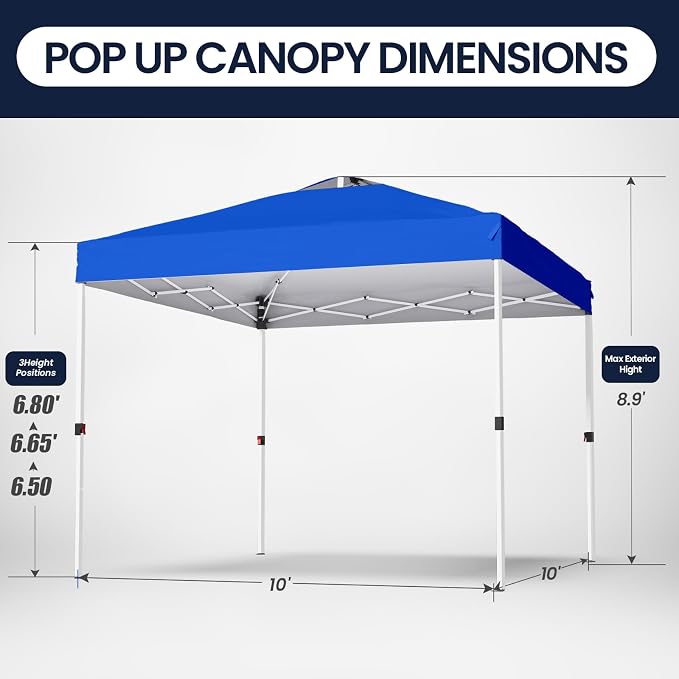 Shades 10x10 Pop Up Canopy - Image 2