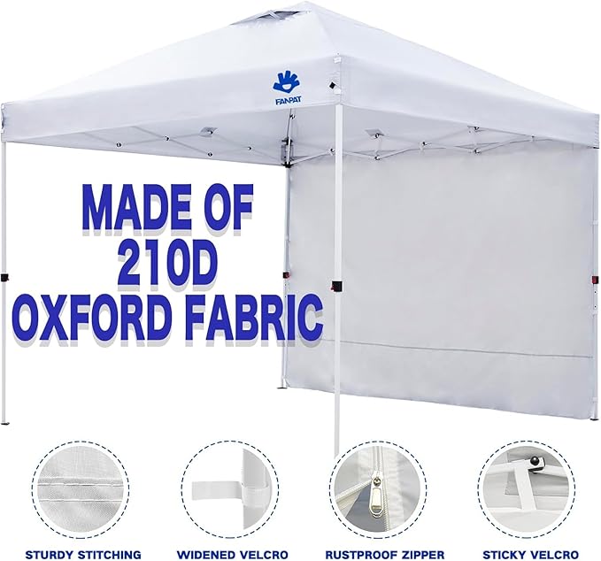 Instant 10x10 Canopy Sidewalls for Pop Up Canopy, Waterproof UV Protection - Image 6