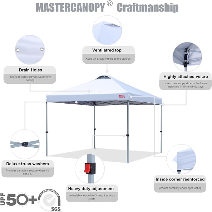 MASTERCANOPY Durable Pop-up Canopy Tent - Image 3