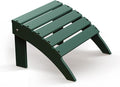 BRIOPAWS Adirondack Ottoman | Folding | HDPE Plastic | Forest Outdoor Foot Rest by BRIOPAWS