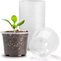 Clear Seedling pots 20 Pack 3.2 Inches Round by RooTrimmer