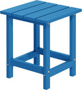 MUCHENGHY Adirondack Outdoor Side Table, 14.7" Patio Side Table Weather by MUCHENGHY