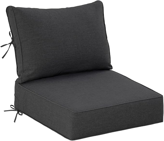 Sundale Outdoor Olefin Deep Seat Cushion, Patio Chair Cushion and Pillow by SundaleOutdoor