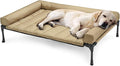 Veehoo Cooling Elevated Dog Bed Add Removable Waterproof Bolster Cushion Mat by Veehoo