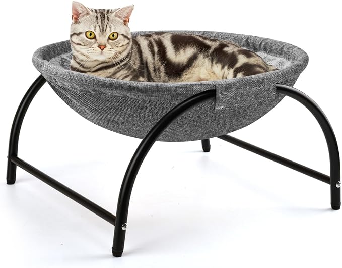 Raised Cat Hammock Bed, Pet Bed by LIFLIX