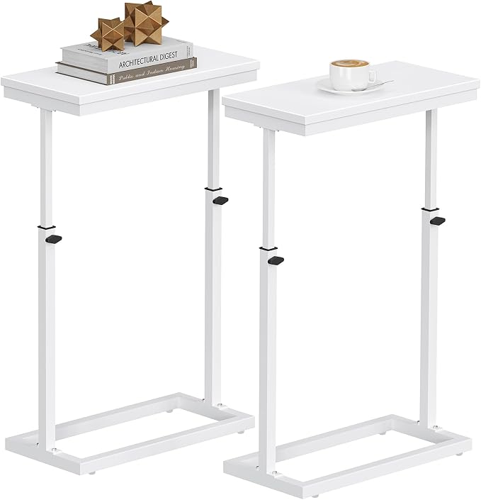 TUTOTAK End Table, Side Table, Tall Couch Table, Sofa Table, Living Room - Image 9
