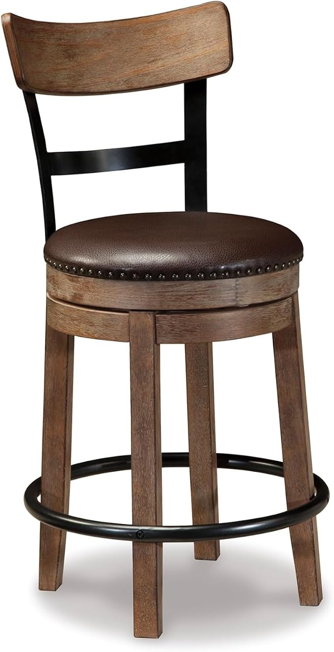 Signature Design by Ashley Pinnadel |24.25" Counter-Height Swivel Bar Stool – by SignatureDesignbyAshley