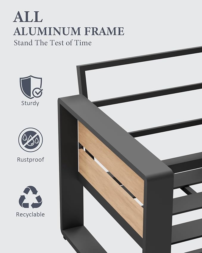 ZANDOR Outdoor Aluminum Patio Furniture - Image 5