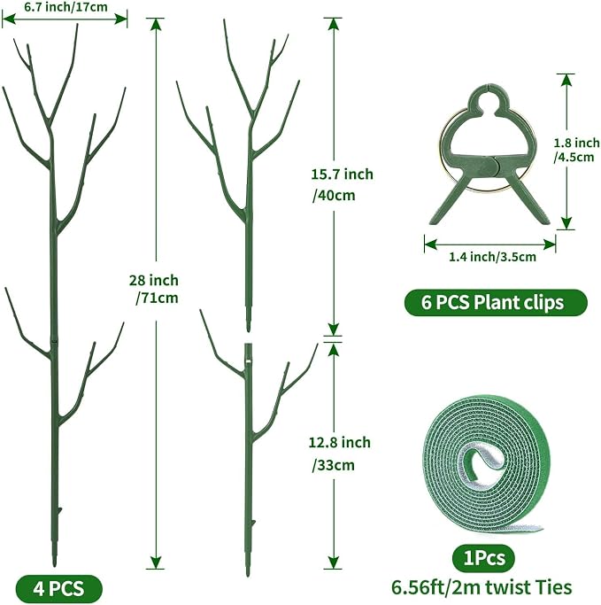 4 Pack Plant Support Stakes, Plant Stakes - Image 2