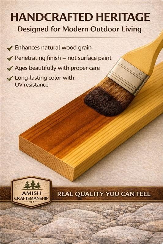10 FT Oak Amish Made Pinewood Heavy Duty Garden Bridge - Image 8