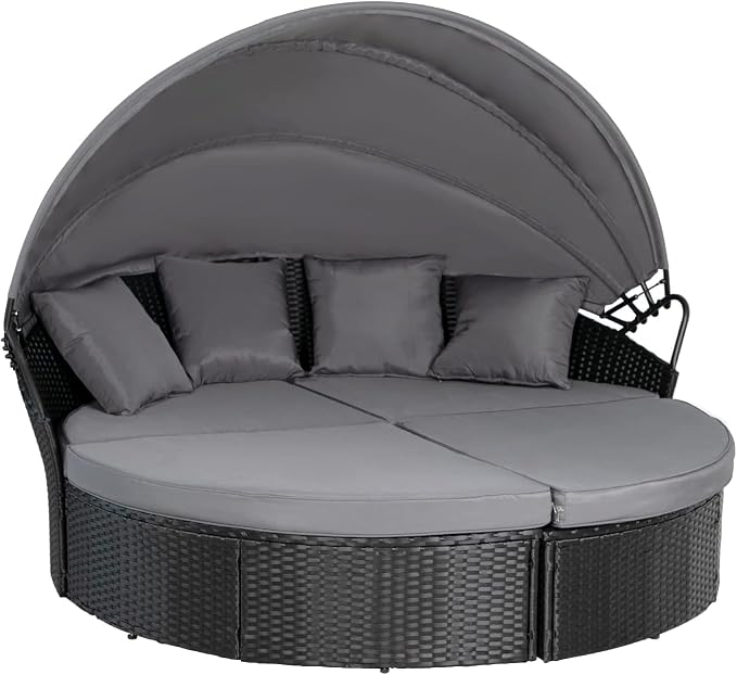 SUNCROWN Outdoor Patio Round Daybed - Image 8