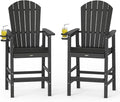 VINGLI Tall Adirondack Chairs Set of 2, All-Weather Plastic Adirondack Chair by VINGLI