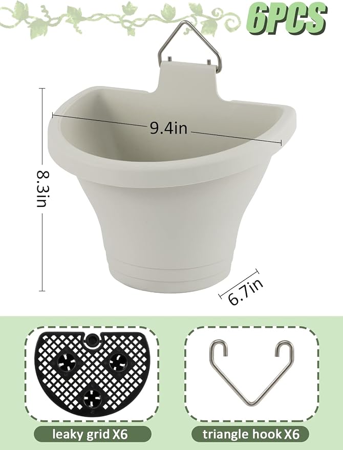 MADHOLLY 6Pcs Vertical Hanging Planters - Image 7
