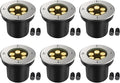 JESLED Outdoor Landscape Lights, 6W LED In Ground Well Lights, 12V 24V 3000K by JESLED