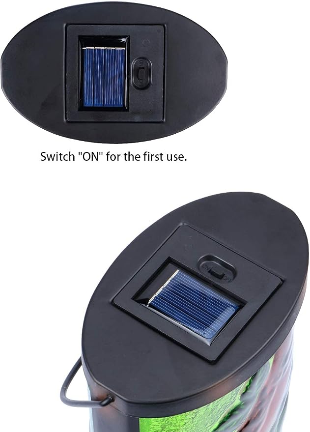 Hanging Solar Lantern Outdoor Decorative Waterproof LED Solar Cardinal Lights - Image 6