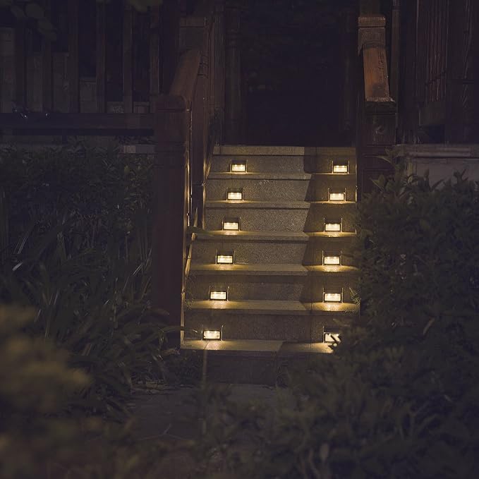 XLUX Solar Lights for Steps Decks Pathway Yard Stairs Fences, LED lamp - Image 7