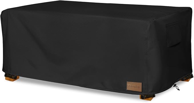 Waterproof Outdoor Coffee Table Cover, Rectangular Patio Small Side Table Cover by Aacabo