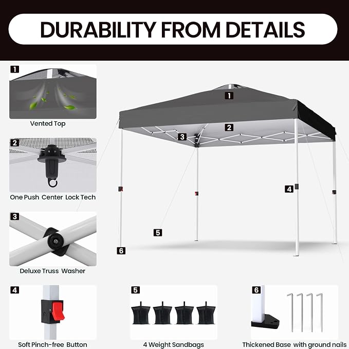 Shades 10x10 Pop Up Canopy - Image 5