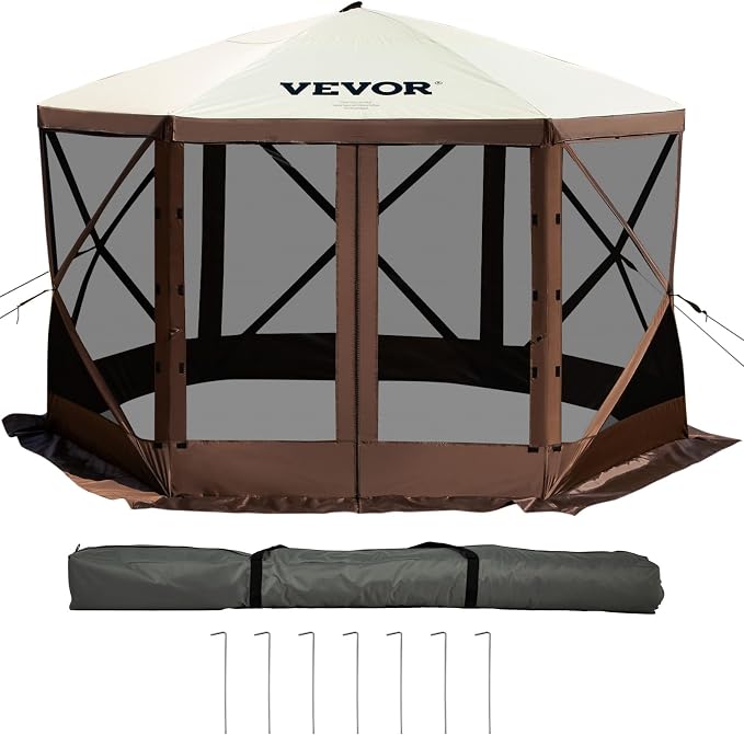 VEVOR 12 * 12ft 6 Sided Pop-up Canopy Shelter Tent - Image 4