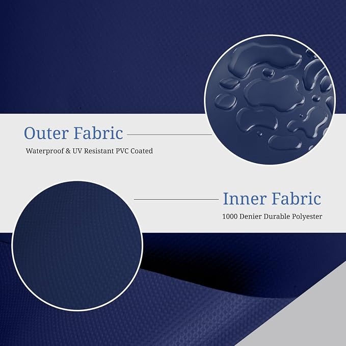 Covers & All Round Table Top Cover, 12 Oz Waterproof UV & Weather Resistant - Image 3